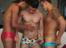 Trio de Brasileiros Sarados no Red Tube Gay Brasil 